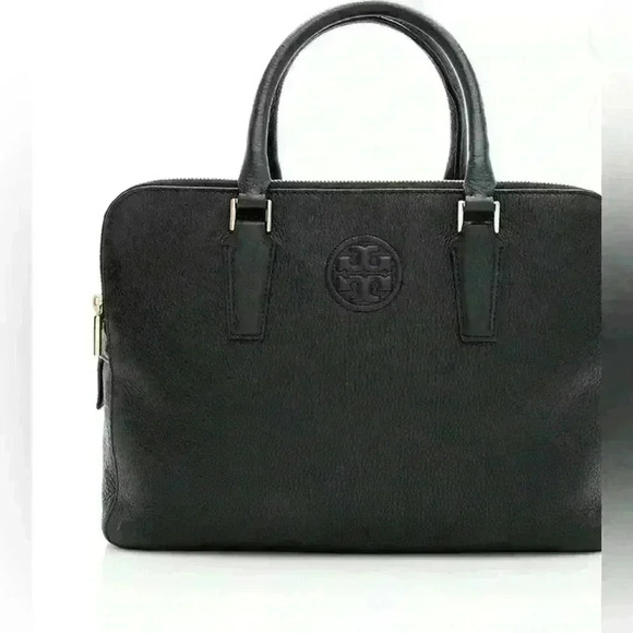 Tory Burch Leather Marion Triple Zip Satchel - Picture 1 of 9